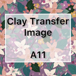 Floral Pattern Clay Image Transfer - Clay Tools - Magic Paper - Clay Tattoo - Polymer Clay Earring Making Tools