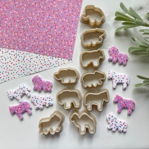 Tier-Plätzchen-Ton-Ausstechformen: Polymer-Ton-Ohrring-Herstellungs-Werkzeuge