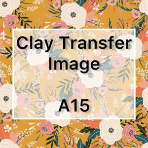 Floral Pattern Clay Image Transfer - Clay Tools - Magic Paper - Clay Tattoo - Polymer Clay Earring Making Tools