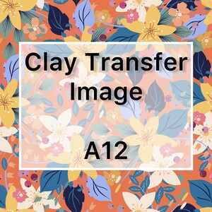 Floral Pattern Clay Image Transfer - Clay Tools - Magic Paper - Clay Tattoo - Polymer Clay Earring Making Tools