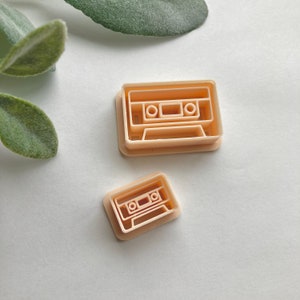 Cassette Clay Cutter - Retro - Vintage - Polymer Clay Shapes - Earring Cutters - Fun Cutters - Unique - Sharp
