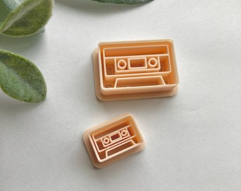 Cassette Clay Cutter: Retro Polymer Clay Earring Shapes