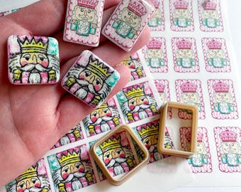 Nutcracker Clay Cutter & Magic Transfer Paper: Earring Making Set