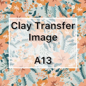 Floral Pattern Clay Image Transfer - Clay Tools - Magic Paper - Clay Tattoo - Polymer Clay Earring Making Tools