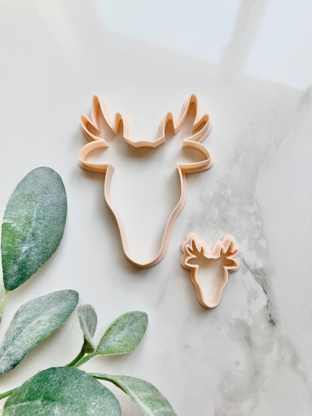 Deer Antler Clay Cutter Fall Cutters Reindeer Polymer Etsy