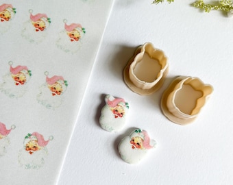 Santa Clay Cutter & Transfer Set: Christmas Polymer Clay Tools