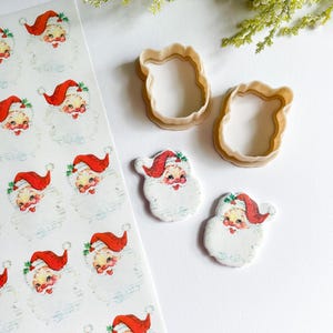 Ensemble d'emporte-pièces et de décorations pour père Noël : outils de Noël en pâte polymère