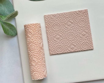 Filigree Texture Roller: Polymer Clay Embossing Tool