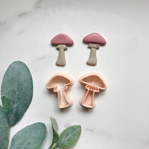 Pilz Ausstecher - Polymer Clay Ausstecher zur Ohrringherstellung - Scharfe Ausstechformen - PLA + - My Cotton Blossom Belle