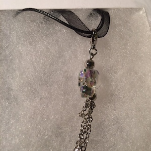 Swarovski crystal skull necklace 16&quot;