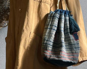 Vintage Hmong & Japanese fabric bag
