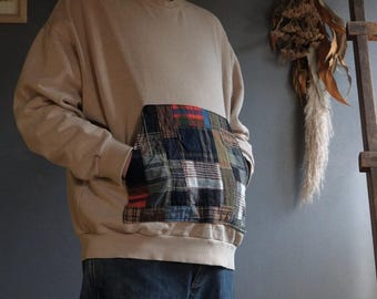 Japanese vintage patched sweatshirt