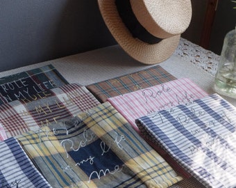 Japan old textile message bags(S)