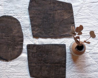 Kakishibu dyed small mat