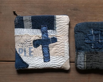 Japanese vintage fabric  sahiko pouches