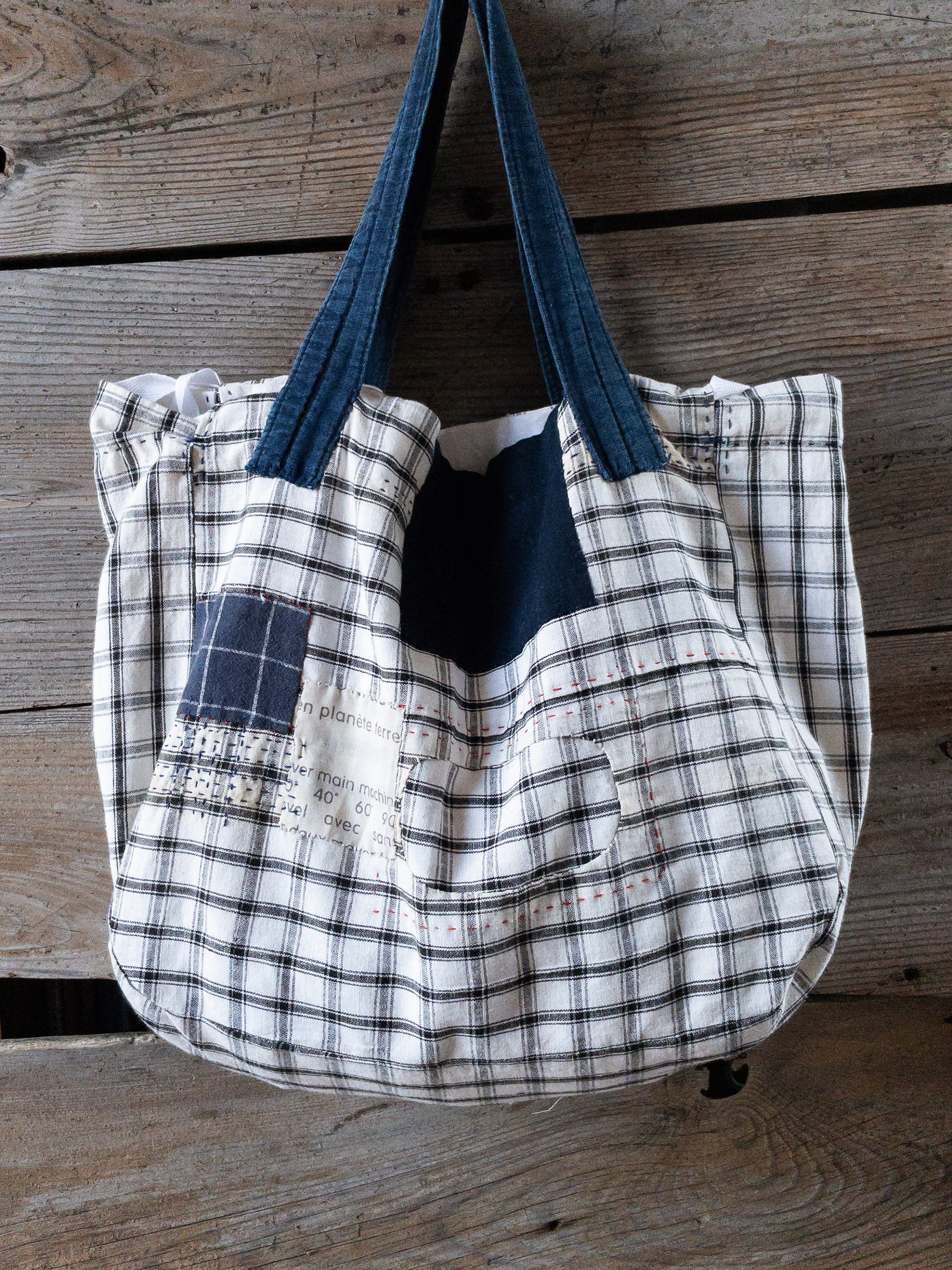 Japanese Boro Patched Bag - Etsy