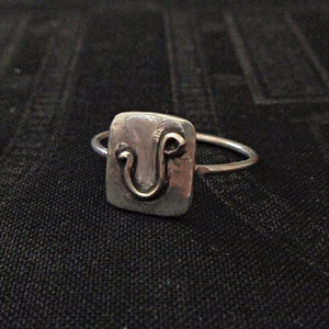 Leo Ring - Sterling Silver zodiac astrology ring, Stacking ring - Historic Detroit Collection
