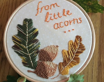 Embroidery Kit - Little Acorns