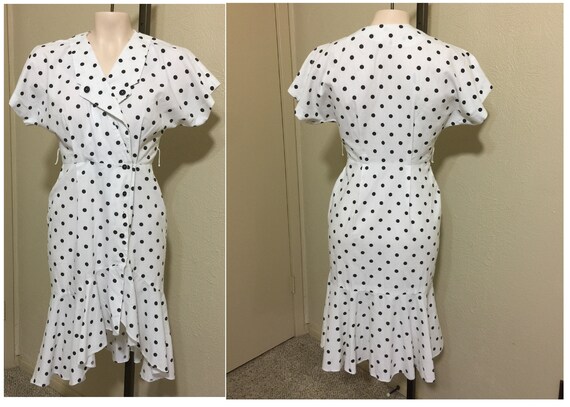 1930s polka dot dress