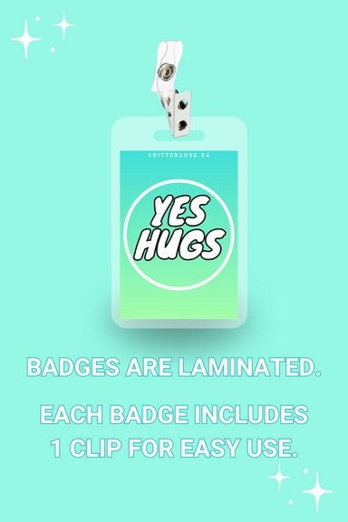 Badges for Conventions, Accessibility and Communication / Multiple Options / Includes Clip