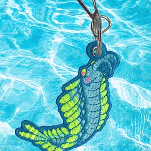 Anomalocaris / Abnormal Shrimp / Embroidered Keychain