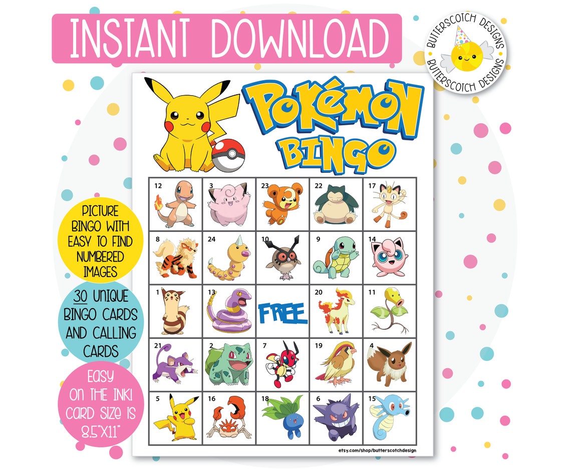 pokemon-printable-bingo-cards-30-different-cards-instant-etsy