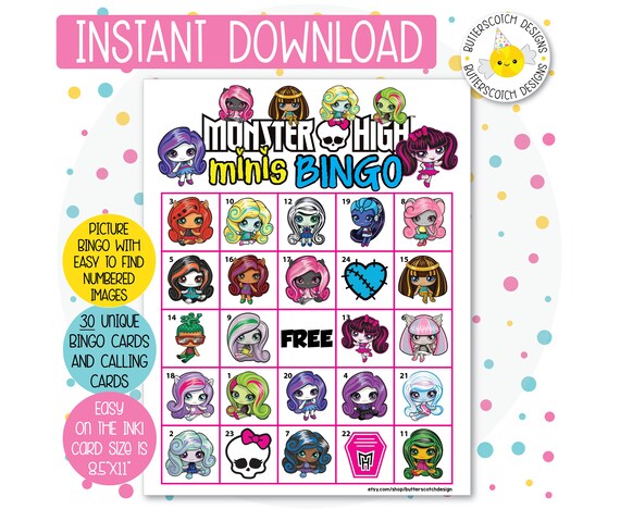 monster high minis names