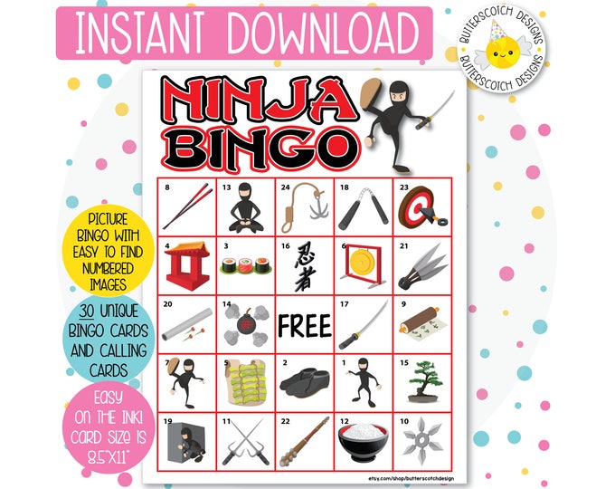TMNT Bingo 10 Card - Etsy