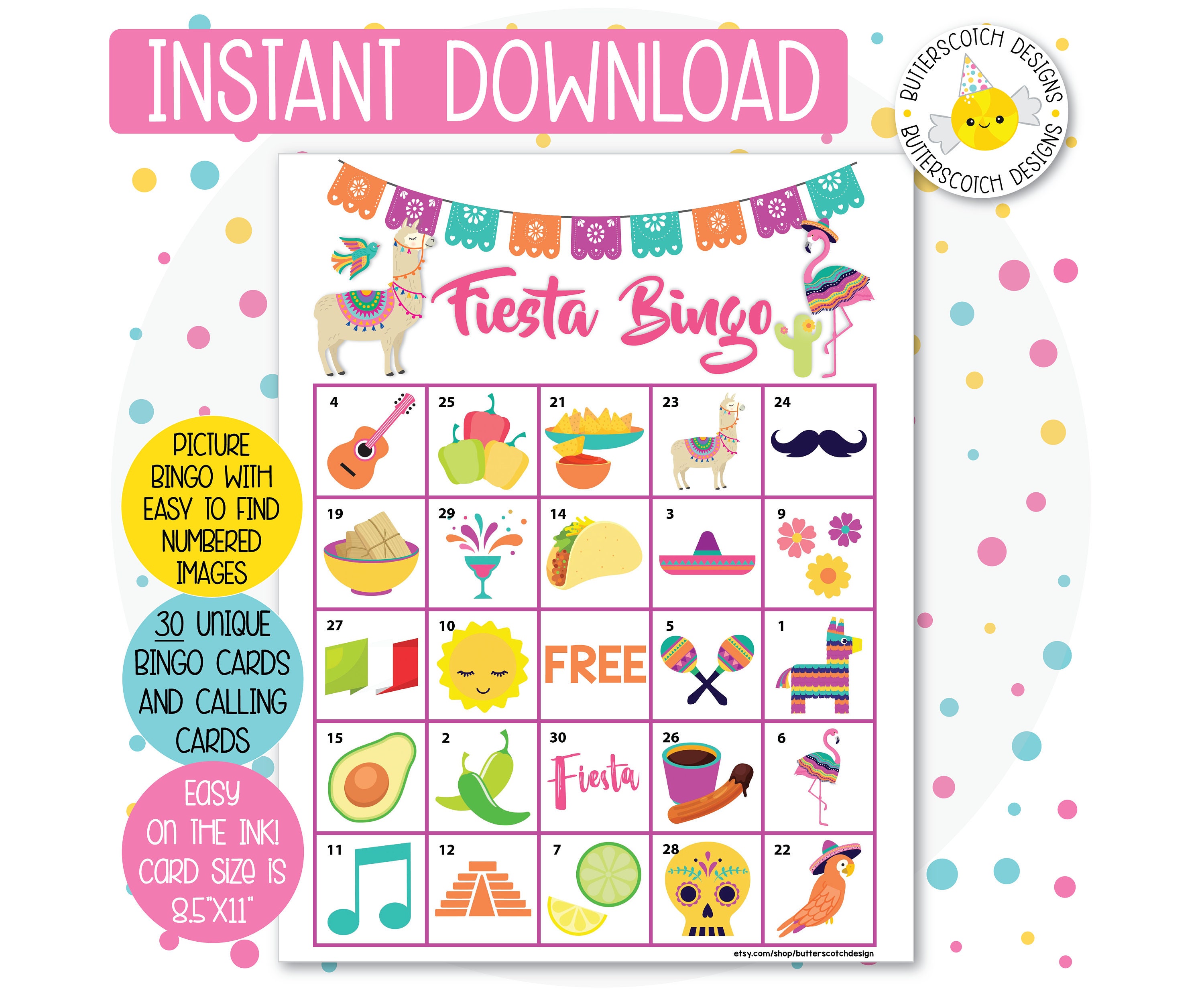 fiesta-printable-bingo-cards-30-different-cards-instant-etsy