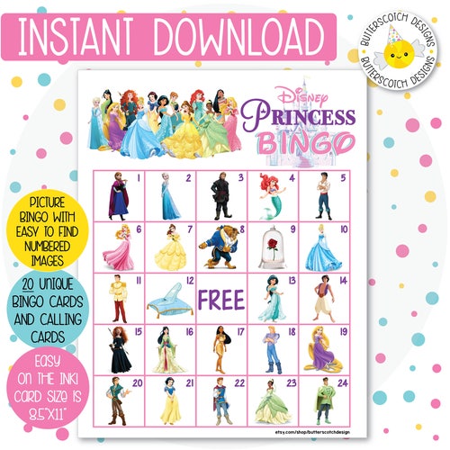 Trolls Printable Bingo Cards 20 Different Cards Instant - Etsy