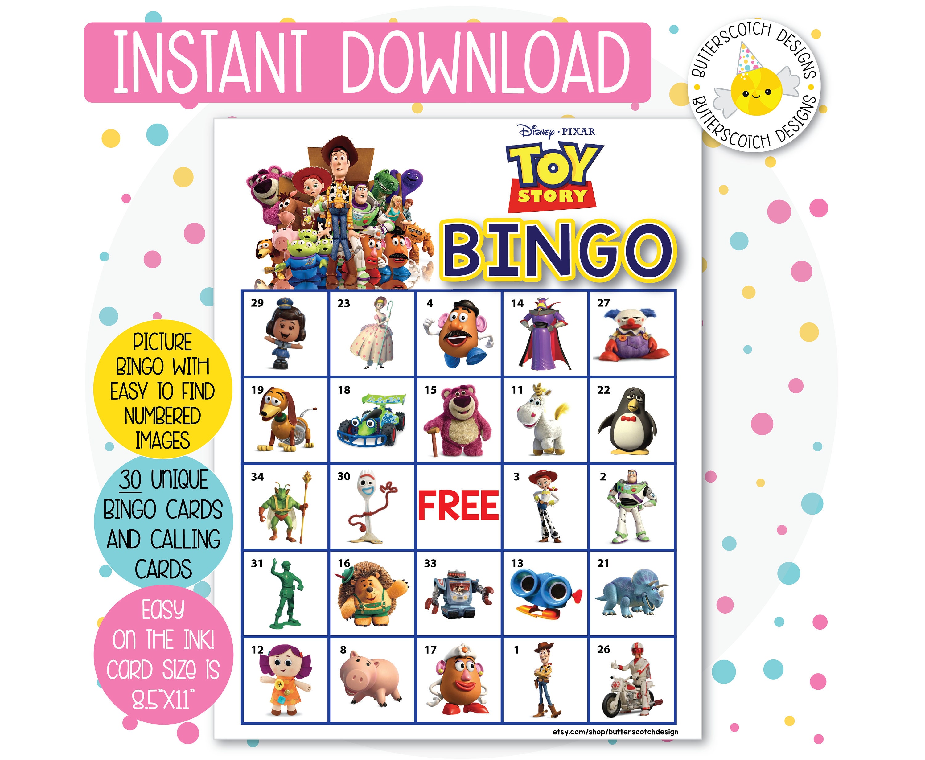 Toy Story Bingo Free Printable Ubicaciondepersonas cdmx gob mx