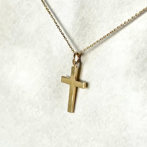 14k Yellow Gold Cross Pendant Charm