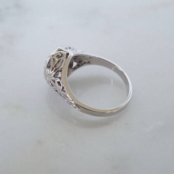 Antique Diamond Engagement Ring, Old European Cut… - image 6