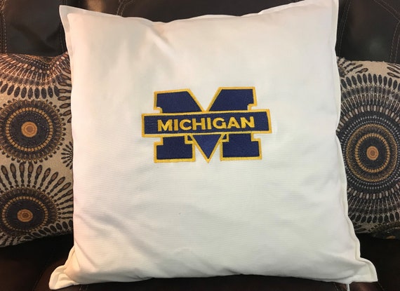 University Of Michigan Pillow Etsy