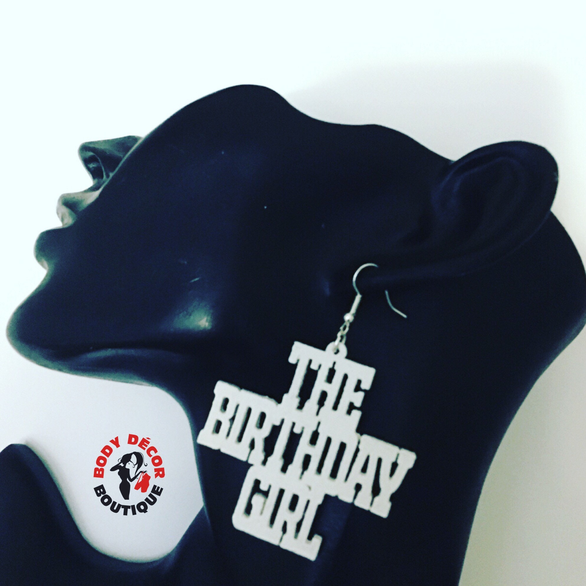 The Birthday Girl Earrings Custom Wooden Earrings Natural Etsy