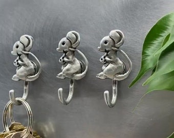 Mouse, Hanging Hooks, Magnetic Hooks, Key Hooks, Decorative Wall Hooks,Mouse Wall Hooks