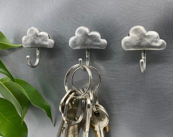 Cloud, Hanging Hooks, Magnetic Hooks, Key Hooks, Decorative Wall Hooks, Cloud Wall Hooks