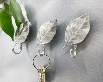 Leaf, Hanging Hooks, Magnetic Hooks, Key Hooks, Decorative Wall Hooks, Leaf Wall Hooks