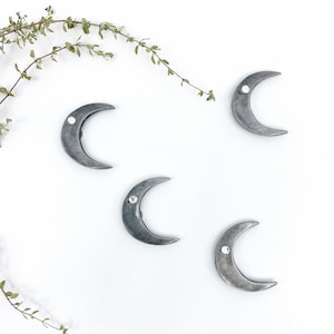 US Duties Paid - Moon magnet - Strong magnet-Moon with rhinestone-cool fridge magnet-Love birds-Bird hand made magnet-wall decor moon magnet