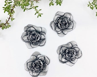 Aimant Fleur- Rose - Aimant unité métal - Aimants magnifiques- Amour fleurs