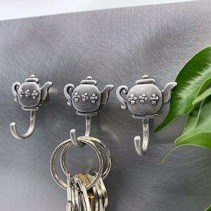 Magnetischer Teekannenhaken - Teehaken - Wandhaken - Originalhaken - Schlüsselhalter