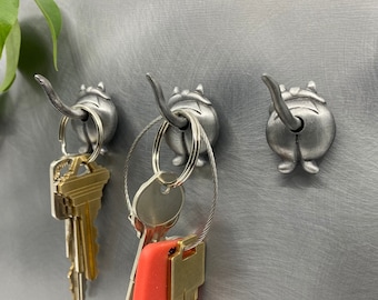 Gift for mom, Cat, wall Hooks, Hanging Hooks, Magnetic Hooks, Key Hooks, Decorative Wall Hooks, cat refrigerator magnets