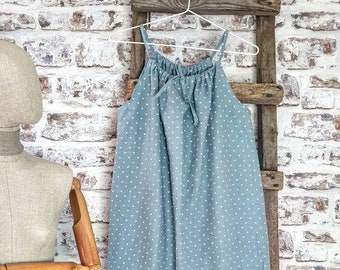 Linen nightgown, natural linen nightwear, stonewashed linen nightie nightdress, linen maternity gown, simple night dress