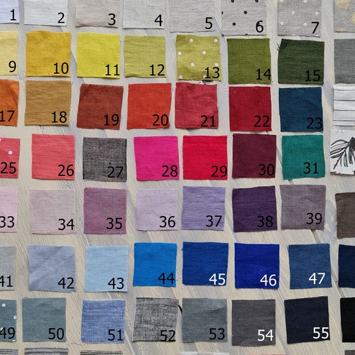 Linen Fabric Samples - Etsy