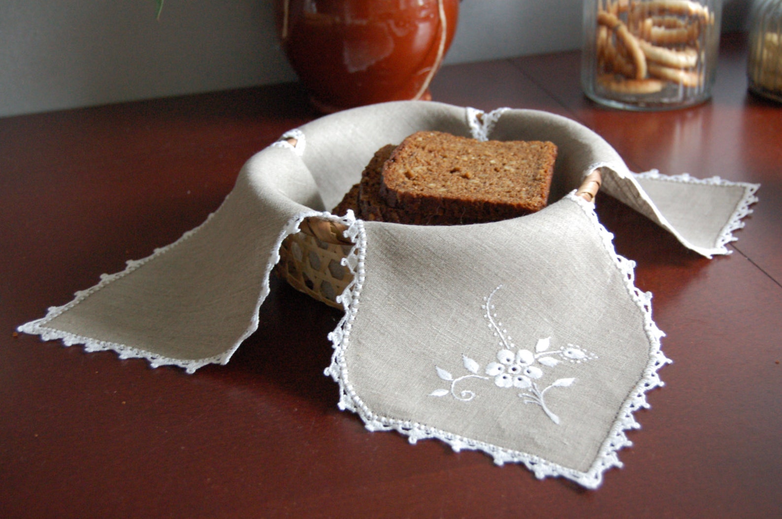 Handmade Linen Bread Keeper Bread Napkin Bowl Liner Basket Etsy