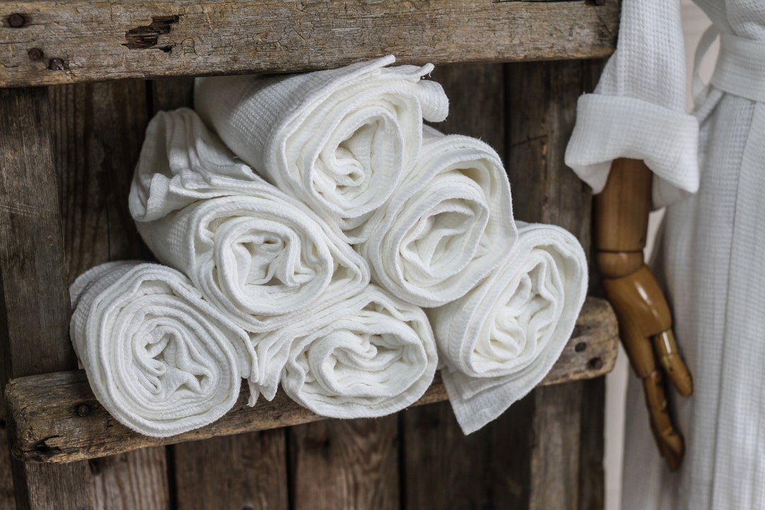 White Linen Towel Massage Natural Throw Towels Rustic Waffle Towels Large  Linen Bath Towel Sauna Towel Stone Washed Body Towel Beach Sheet 