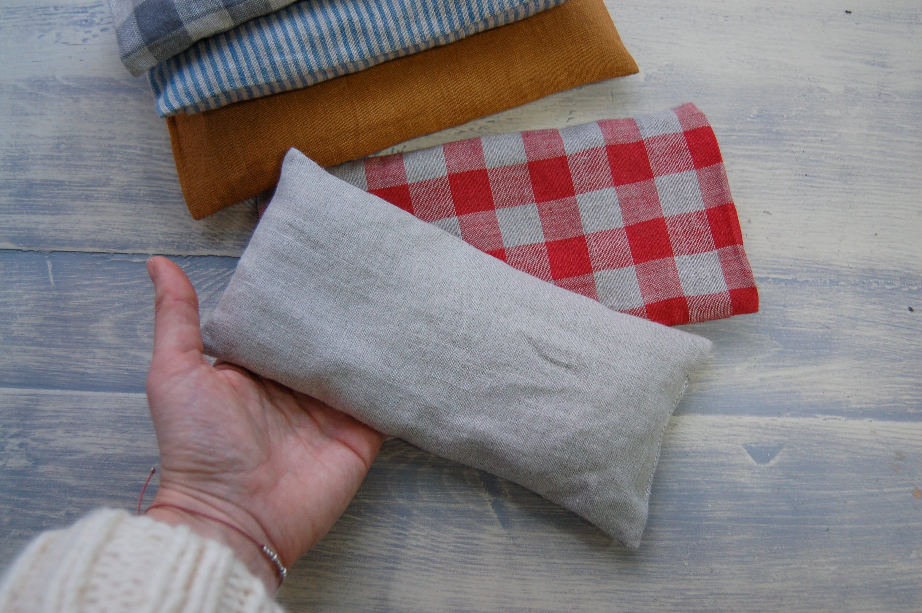 Almohada de semillas de lino hot sale