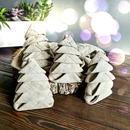 Rustic Linen Napkins Natural Rough Linen Napkin Set Heavy Etsy