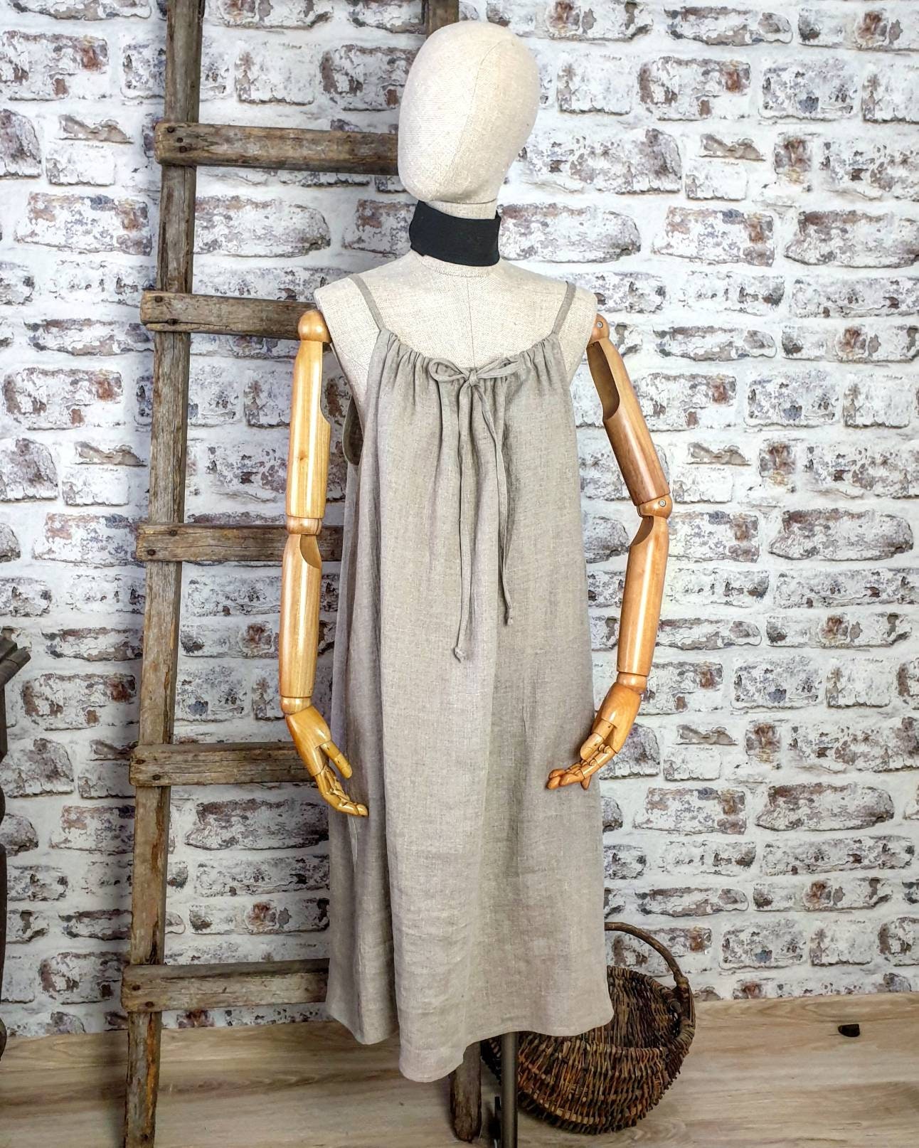Linen Nightgown - Etsy