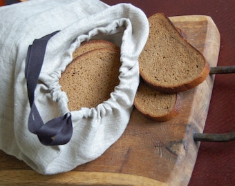 organic linen bread bolsa